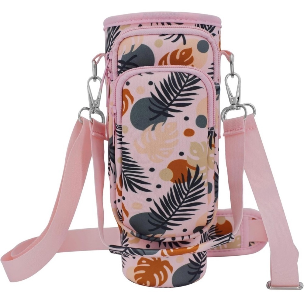 Bag for Stanley 40 Oz Tumbler Neoprene Pouch with Adjustable Strap Carabiner